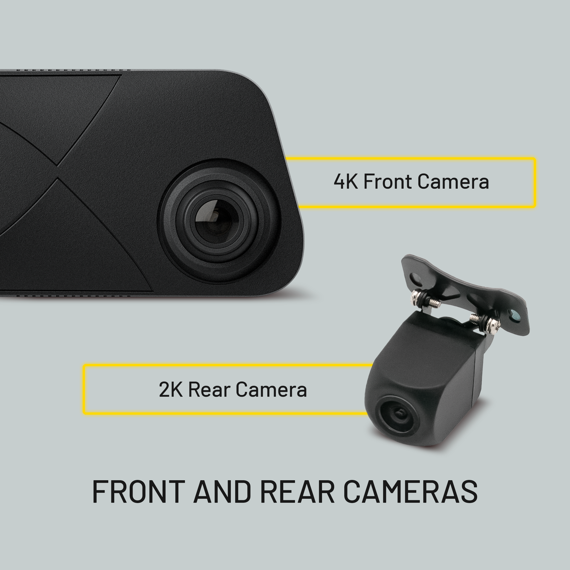 Stinger STR4KE 9.66" 4K RearView DVR Monitor Mirror Camera w/ENLIGHT10 RGB Control