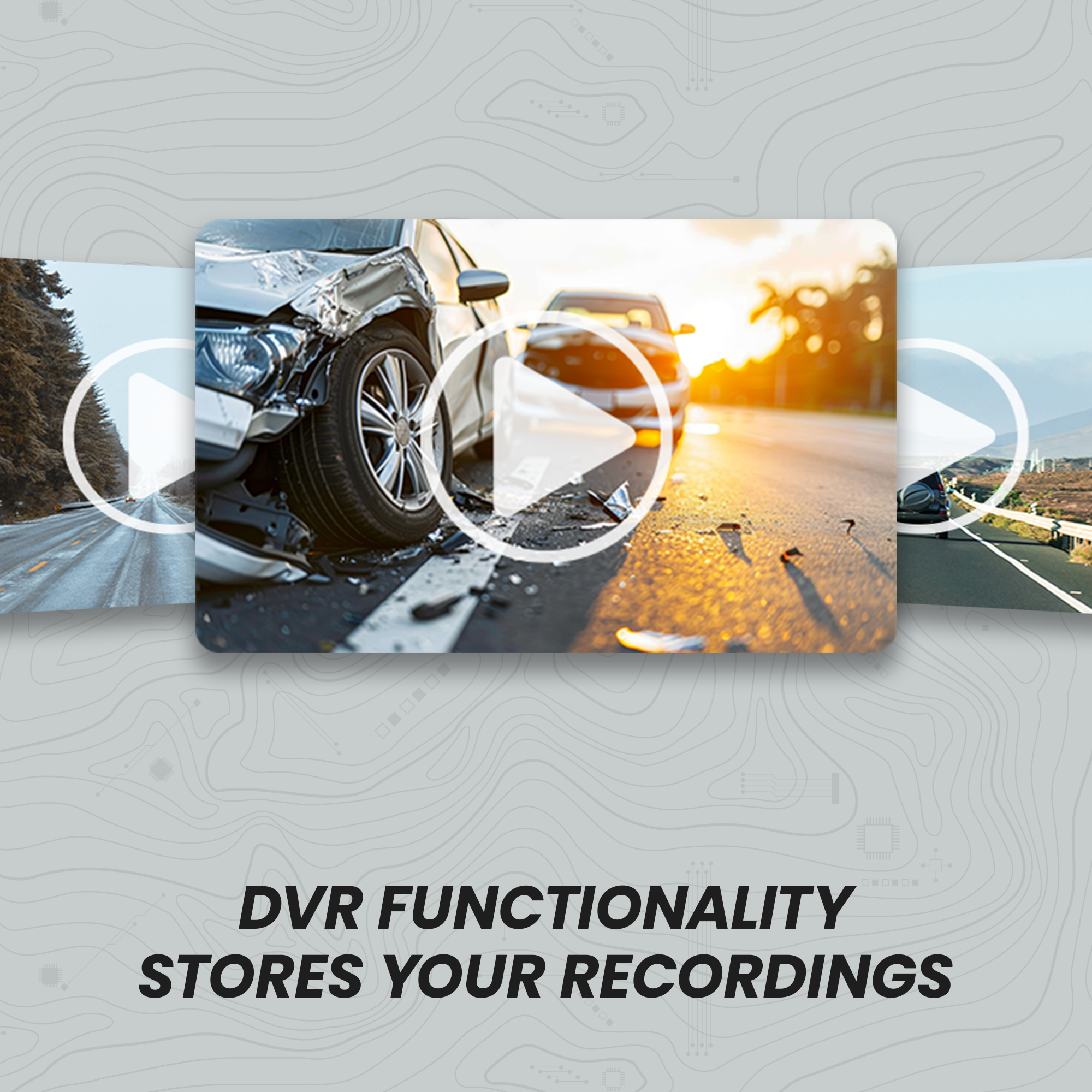 Stinger STR4K 9.66" 4K RearView DVR Monitor Mirror Camera | Front & Rear Dash/Backup Camera Kit