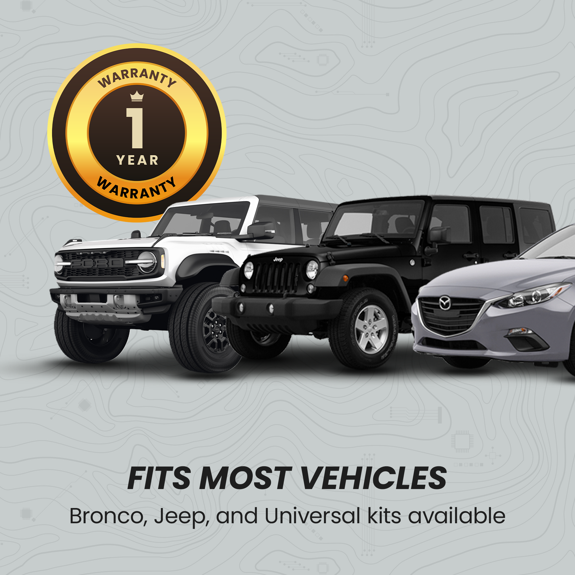 Stinger STR4K 9.66" 4K RearView DVR Monitor Mirror Camera | Front & Rear Dash/Backup Camera Kit