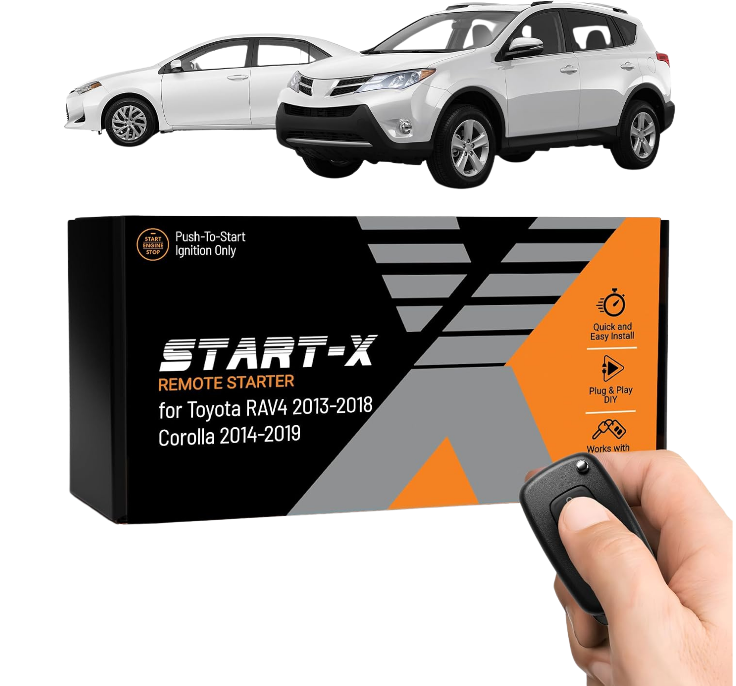 Start-X Plug & Play Remote Starter Kit for Toyota RAV4 & Corolla (2013-2019) | Push-to-Start Ignition