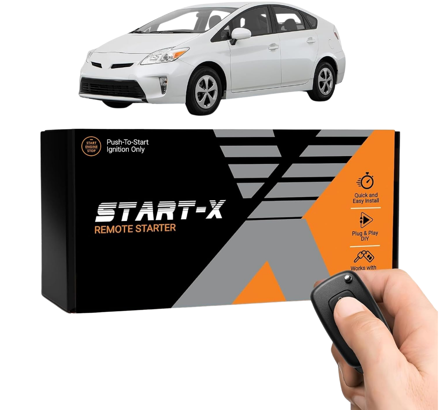 Start-X Plug & Play Remote Starter Kit for Toyota Prius & Prius V Hybrid (2010-2016) | Push-to-Start Ignition