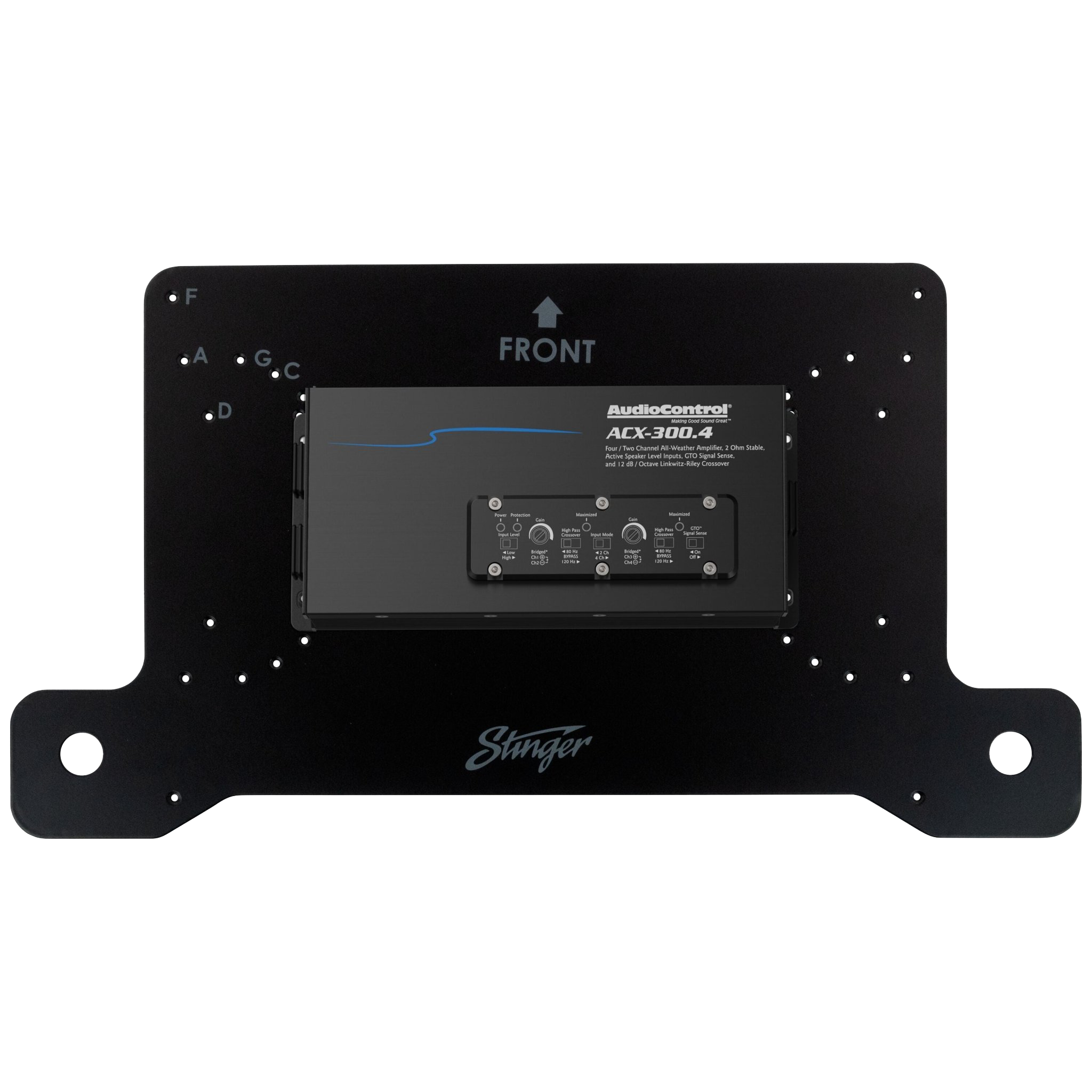 Under Seat Amplifier Mounting Bracket for Jeep Wrangler JL Unlimited (2018-2023) & Jeep Gladiator JT (2020-2023)