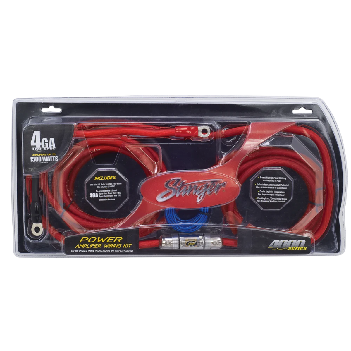4GA 1500 Watt Complete Amplifier Wiring Kit