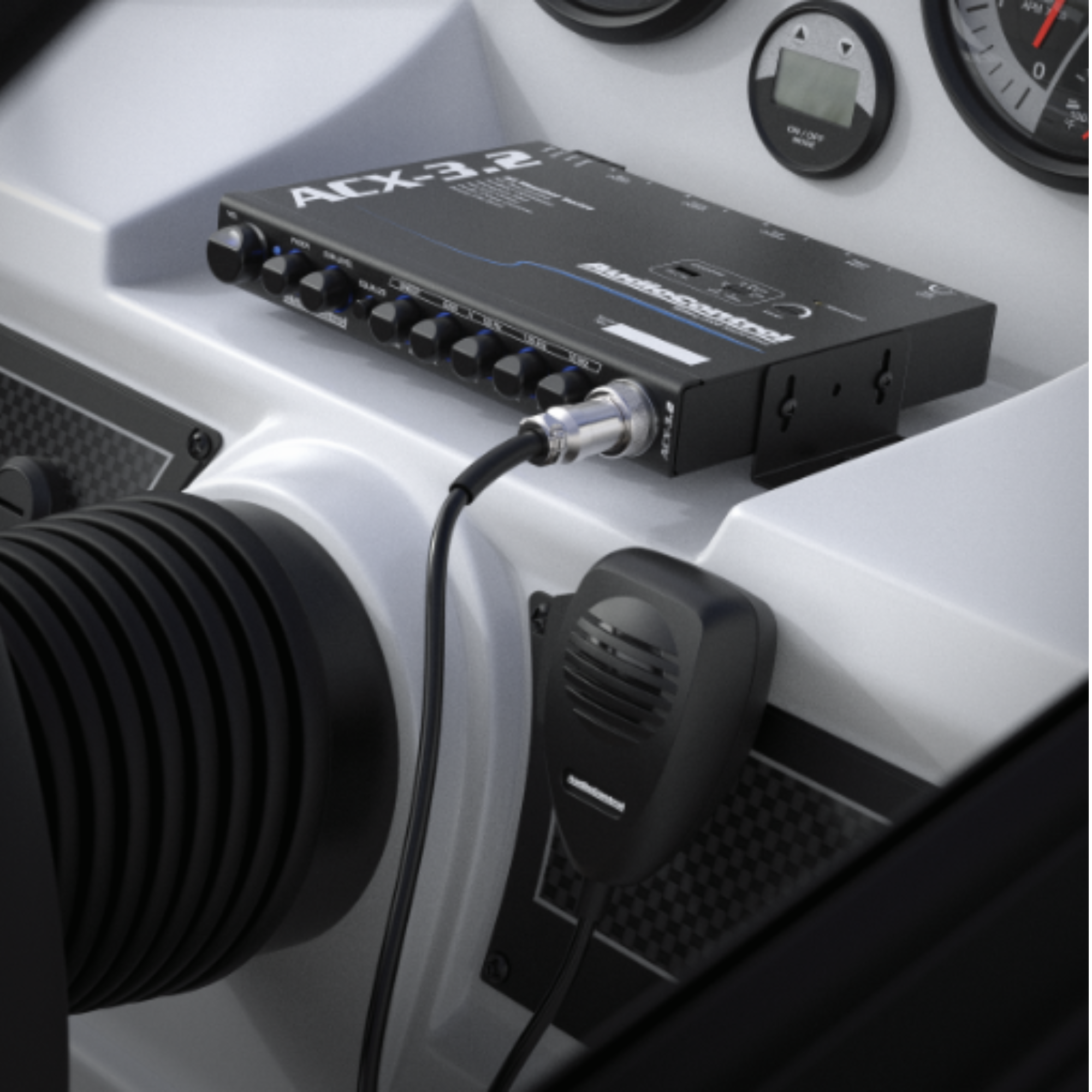 AudioControl ACX-3.2 All Weather Equalizer & Crossover with Paging Mic