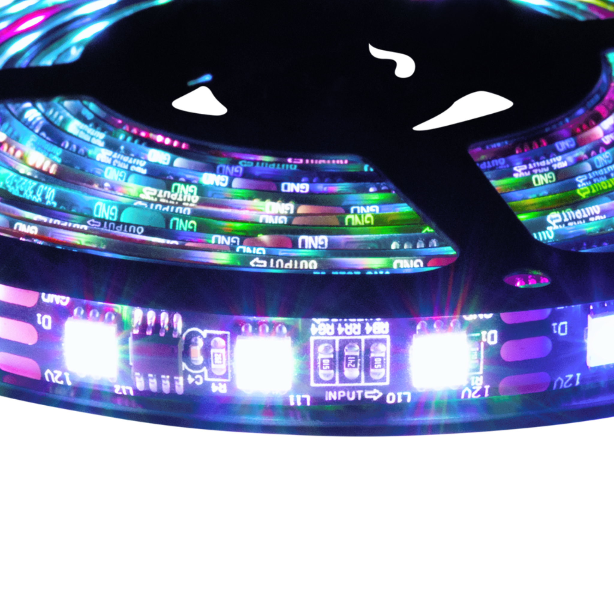 Stinger 6-Pc Dynamic RGB LED Underglow Strip Light Kit, On/Off Adapter & Bluetooth Remote - ENLIGHT10 App Compatible