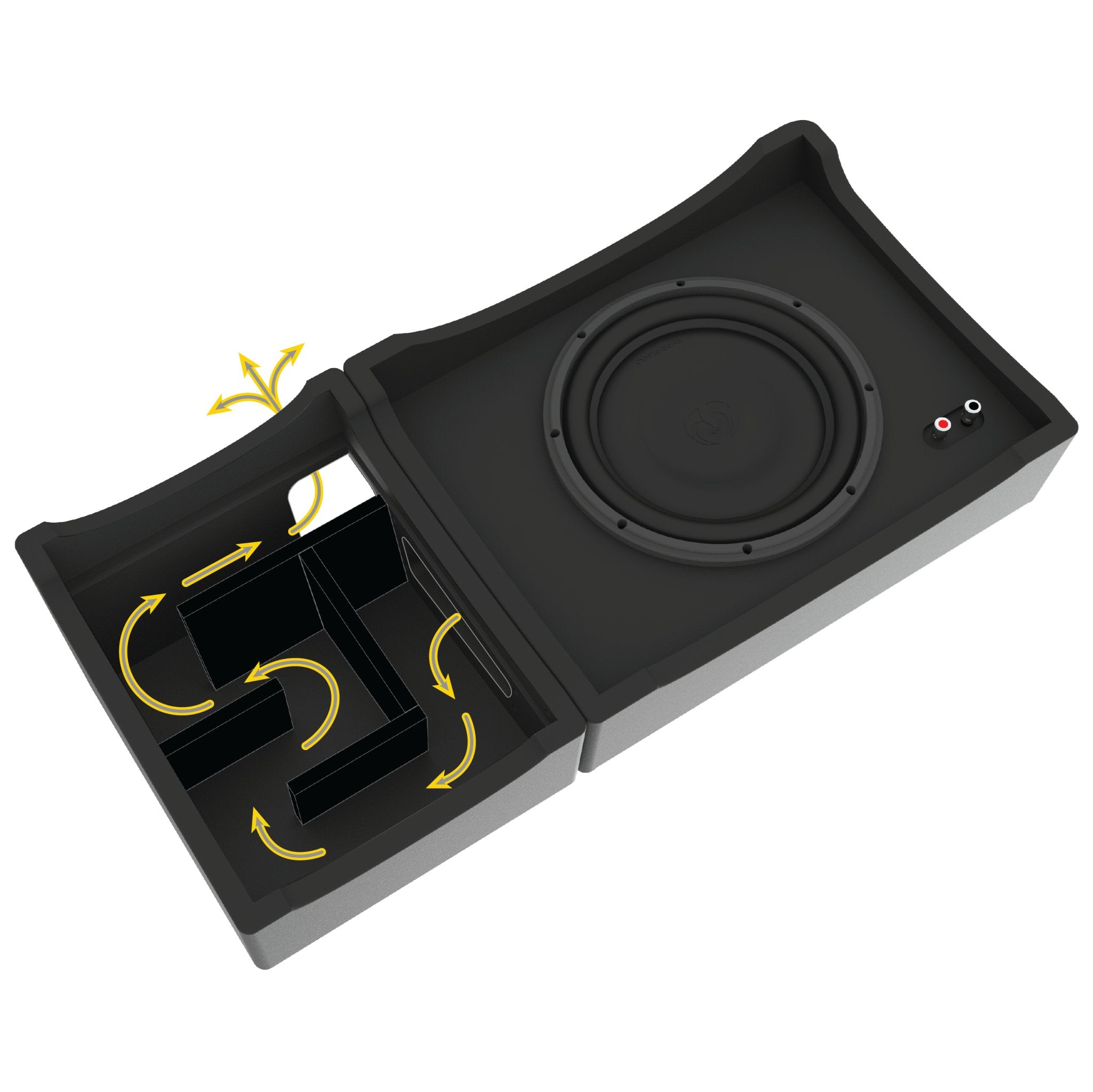 Add-On Extention Port for 10" Subwoofer Enclosure for Full-size Trucks