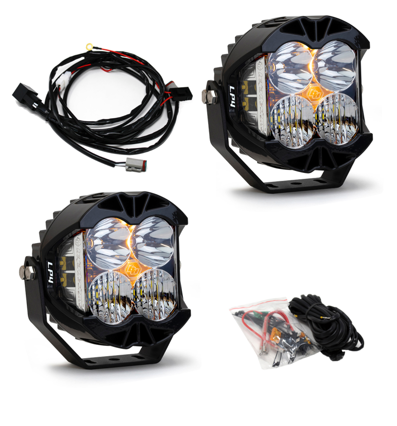 Baja Designs Jeep Wrangler JL Rubicon (2018+)/Gladiator JT (2020+) LP4 Steel Bumper LED Light Kit