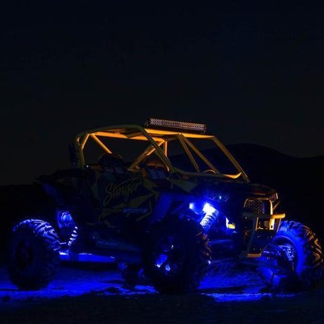 Bright Blue Liquid, Mud, Dust & Impact resistant LED Rock Lights (2 Pair)