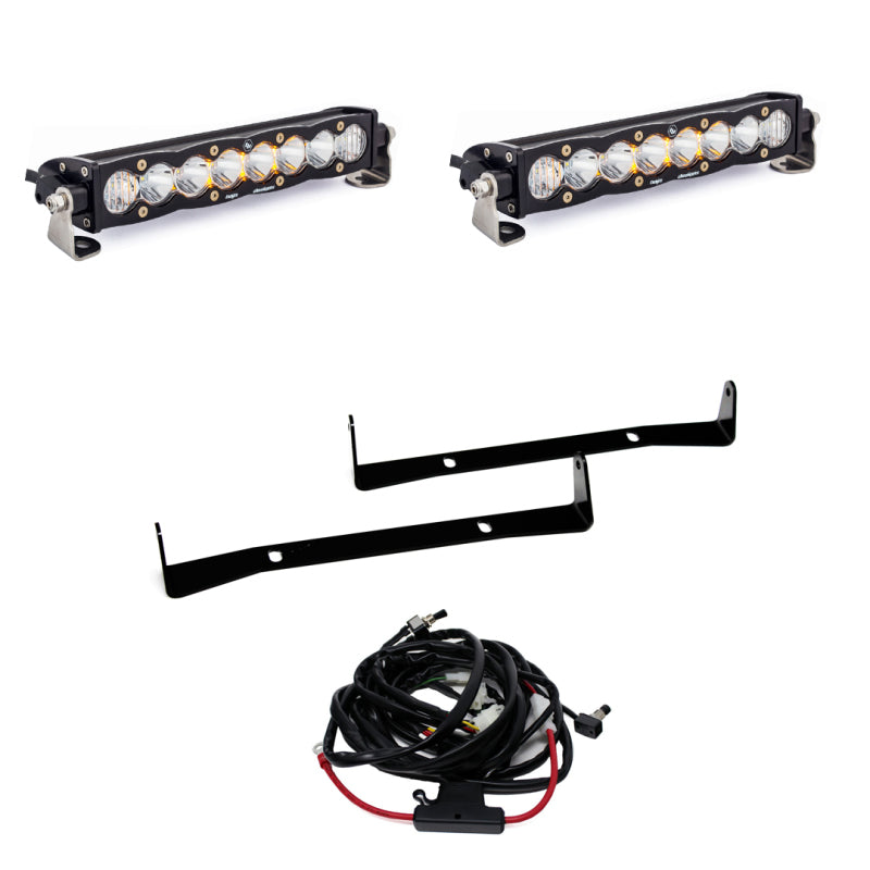 Baja Designs Toyota 4Runner Light Bar Kit, S8 Dual 10" Upper Grille (2014-2018)