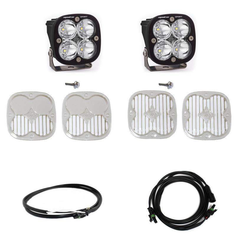 Baja Designs Ford Bronco (2021+) Squadron Sport A-Pillar Spot Light Kit with Upfitter