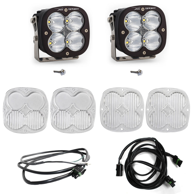 Baja Designs Ford Bronco Spot Light Kit, XL Sport A-Pillar with Upfitter (2021+)