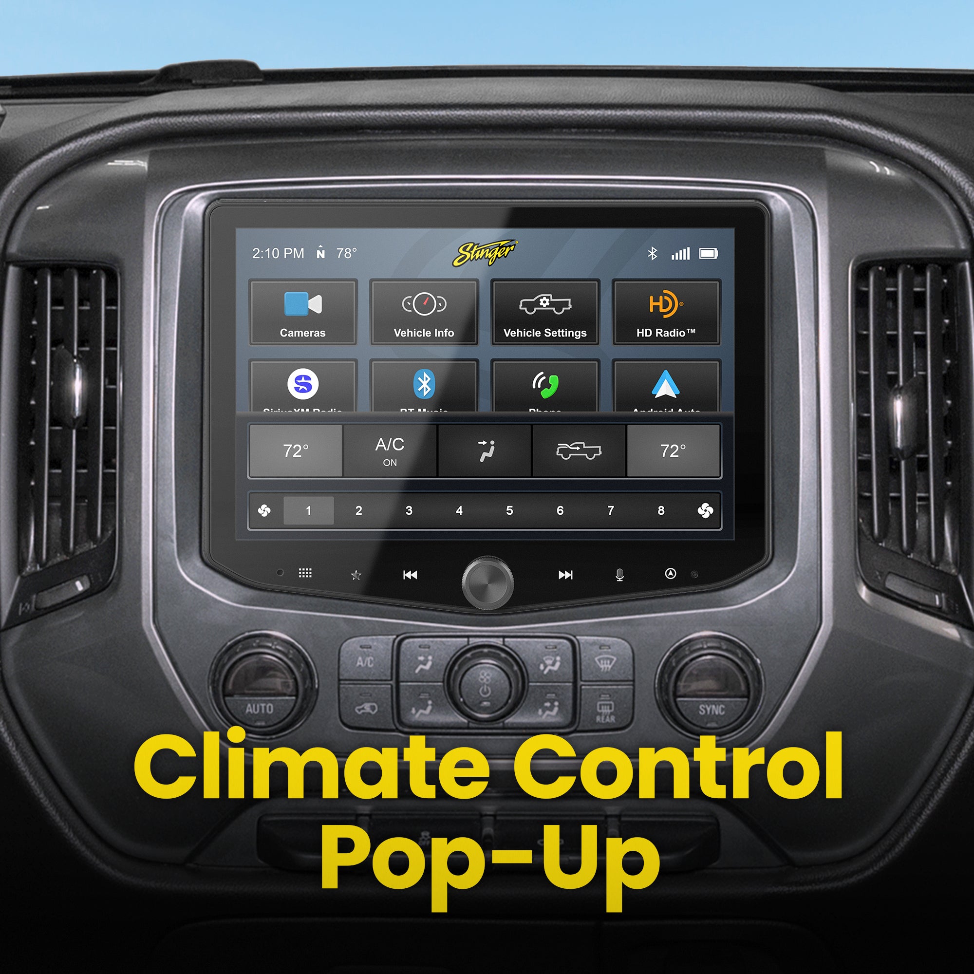 HEIGH10+ Chevy Silverado/GMC Sierra (2014 - 2018) 10" Fully Integrated Radio Kit | Plug - & - Play