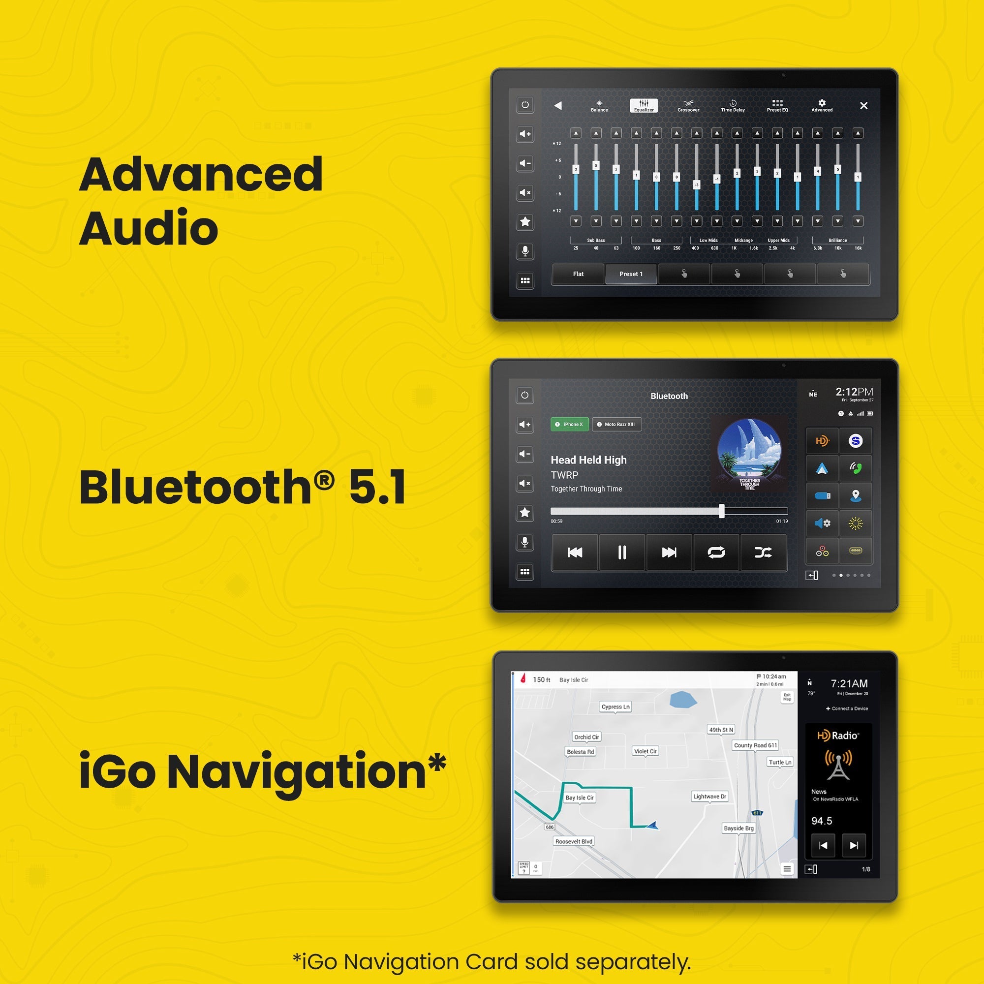 HORIZON12 Jeep Wrangler JL (2018 - 2023)/Gladiator JT (2020 - 2023) 12" Radio Plug - and - Play Kit