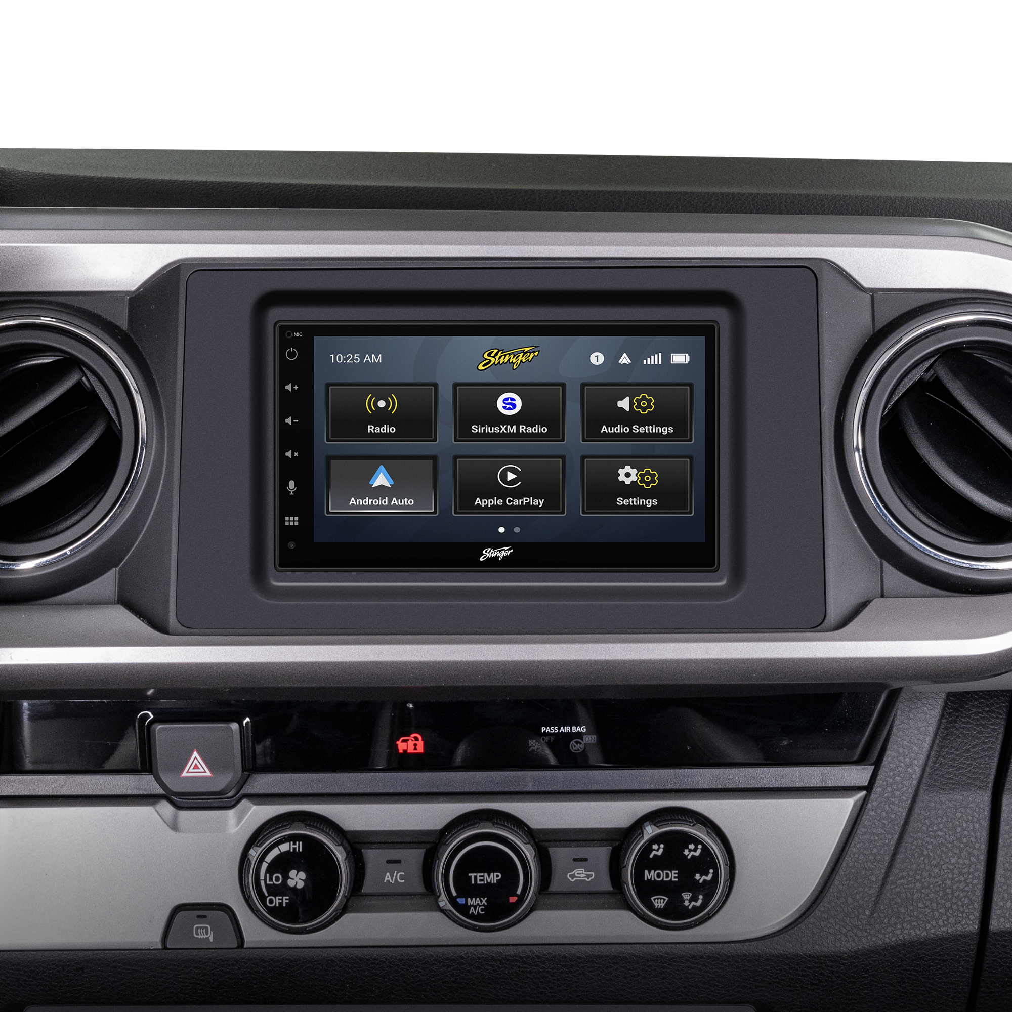 Toyota Tacoma (2016-2021) Stinger 6.8" Double DIN Radio Kit | Plug-&-Play
