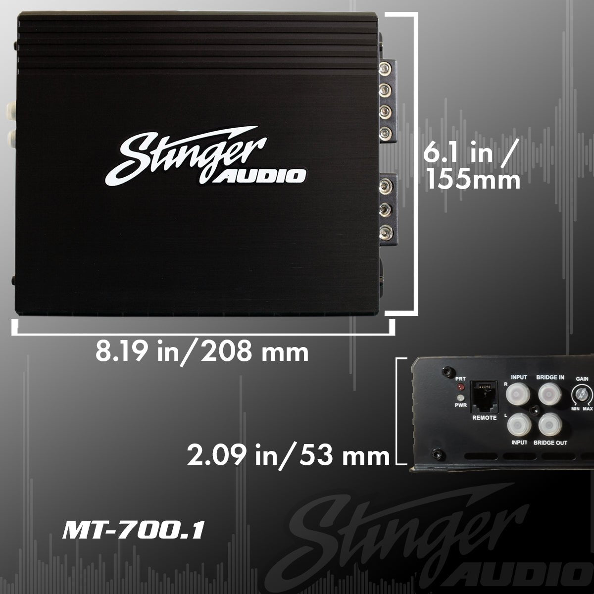 Jeep Wrangler JL Unlimited 12" 400 Watt (RMS) Swing Gate Loaded Subwoofer Enclosure with Amplifier & Complete Wiring Kit