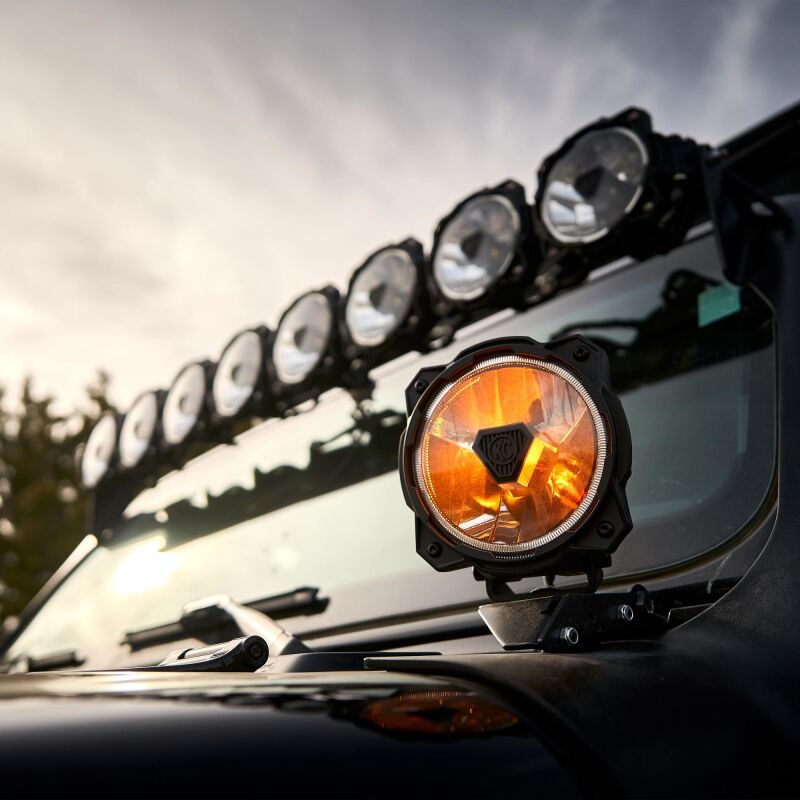 KC HiLiTES Gravity Titan LED 6in. - Pair Pack (Wide - 40 Beam)