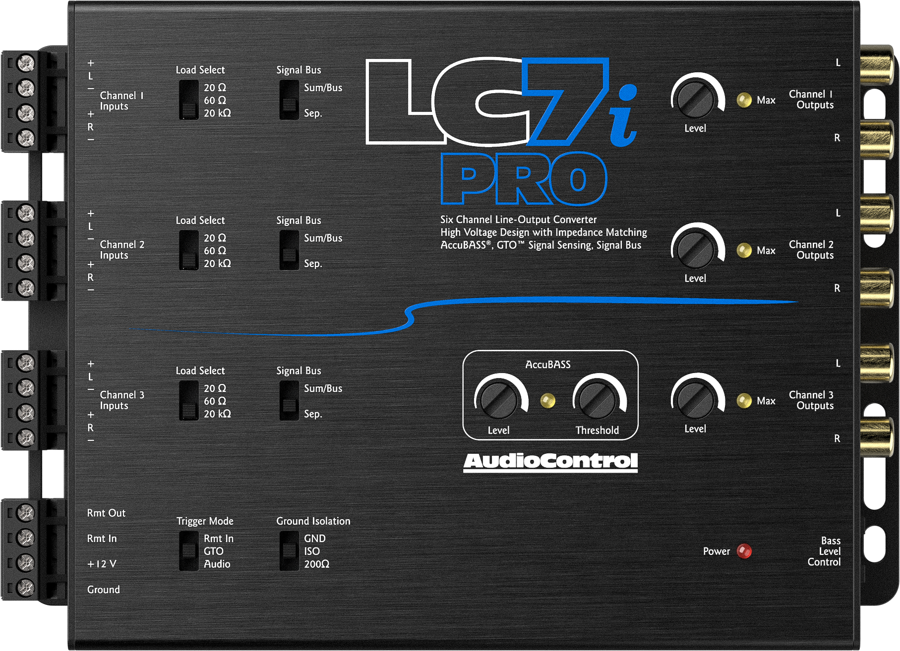 AudioControl LC7i PRO 6-Channel Line Output Converter with AccuBass