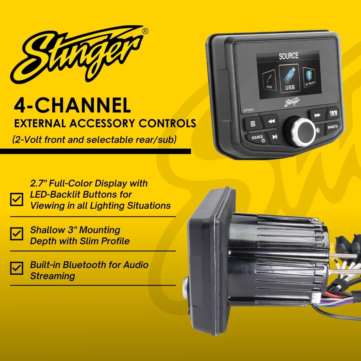 Marine & Power Sports Weatherproof Multimedia Player
