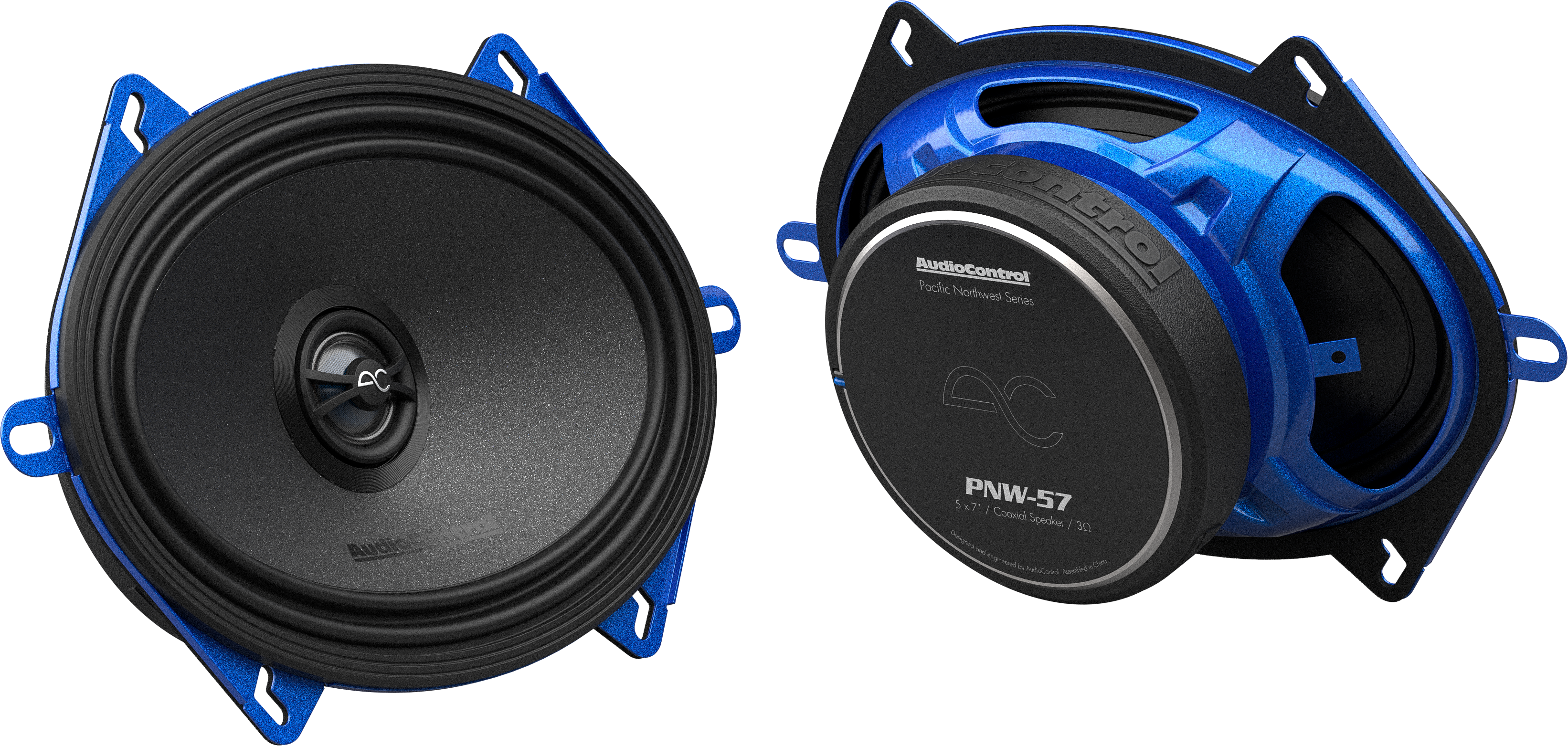 AudioControl PNW Series Car Speakers, 5x7" Coaxial High-Fidelity, 75 Watt RMS/100 Watt Max, 3 Ohm (Pair)