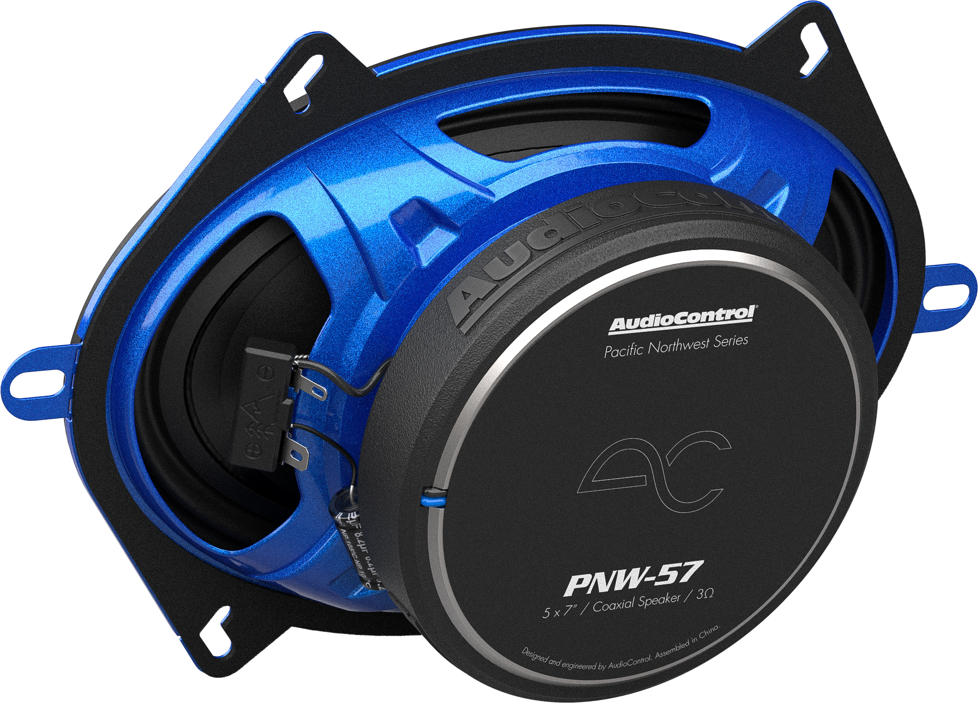 AudioControl PNW Series Car Speakers, 5x7" Coaxial High-Fidelity, 75 Watt RMS/100 Watt Max, 3 Ohm (Pair)