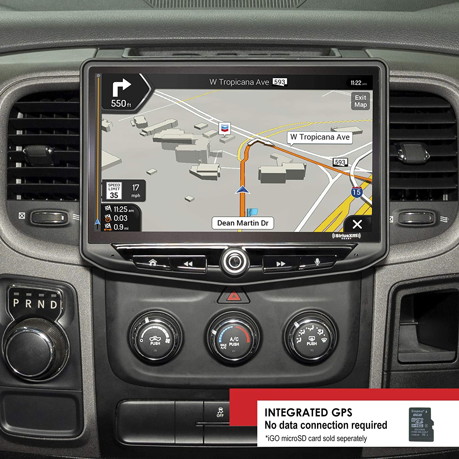 RAM Truck (2013-2018) HEIGH10 10" Radio Fully Integrated Kit | Displays Vehicle Information
