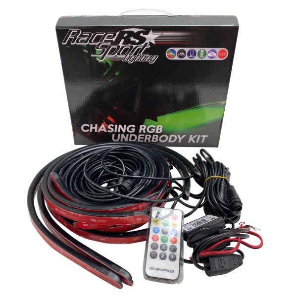 RGB Chasing Style 6 - Piece Underbody LED Kit with ColorADAPT Remote and ColorSMART App Controls