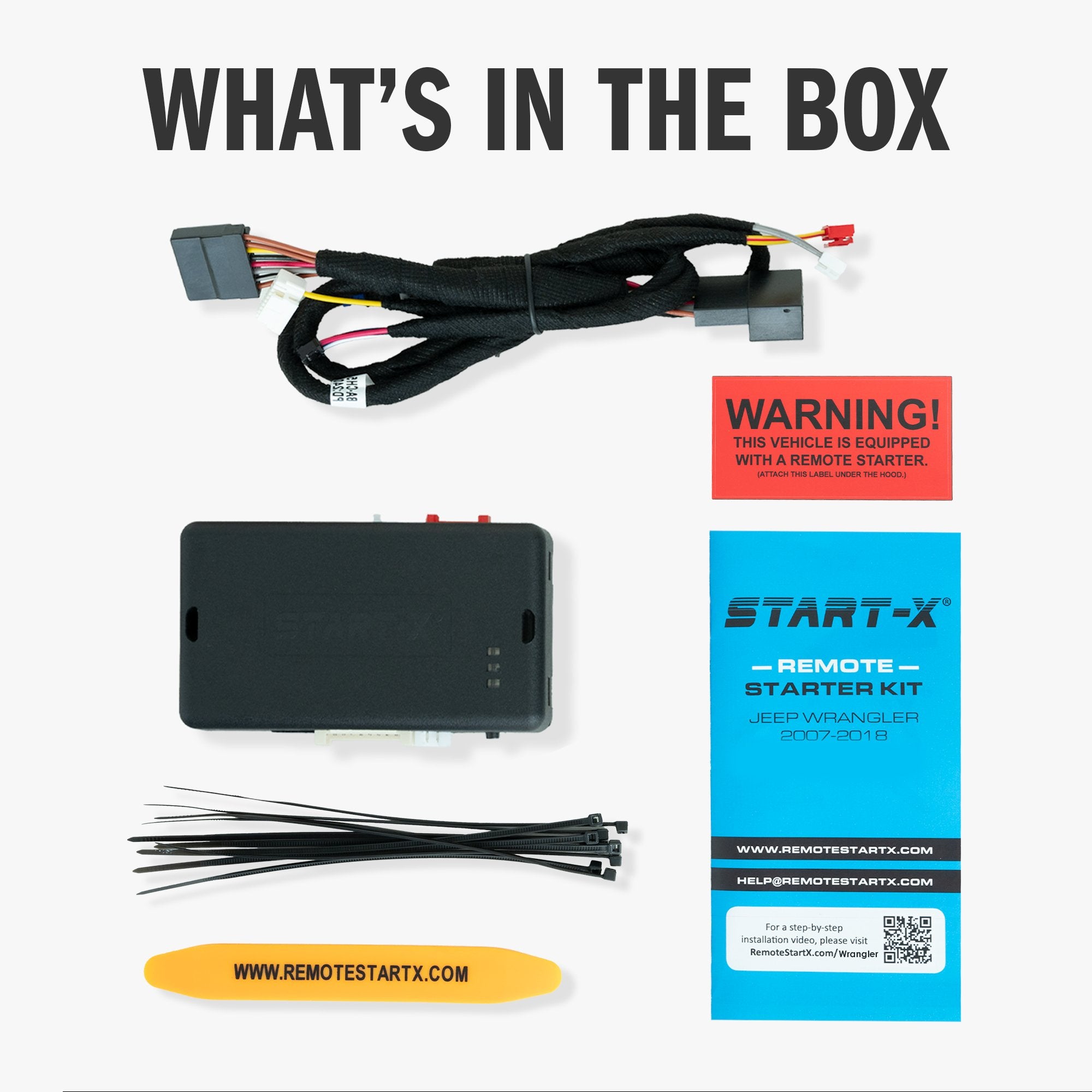 Start-X Plug N Play Remote Starter Kit for Jeep Wrangler (2007-2018) / Key Start