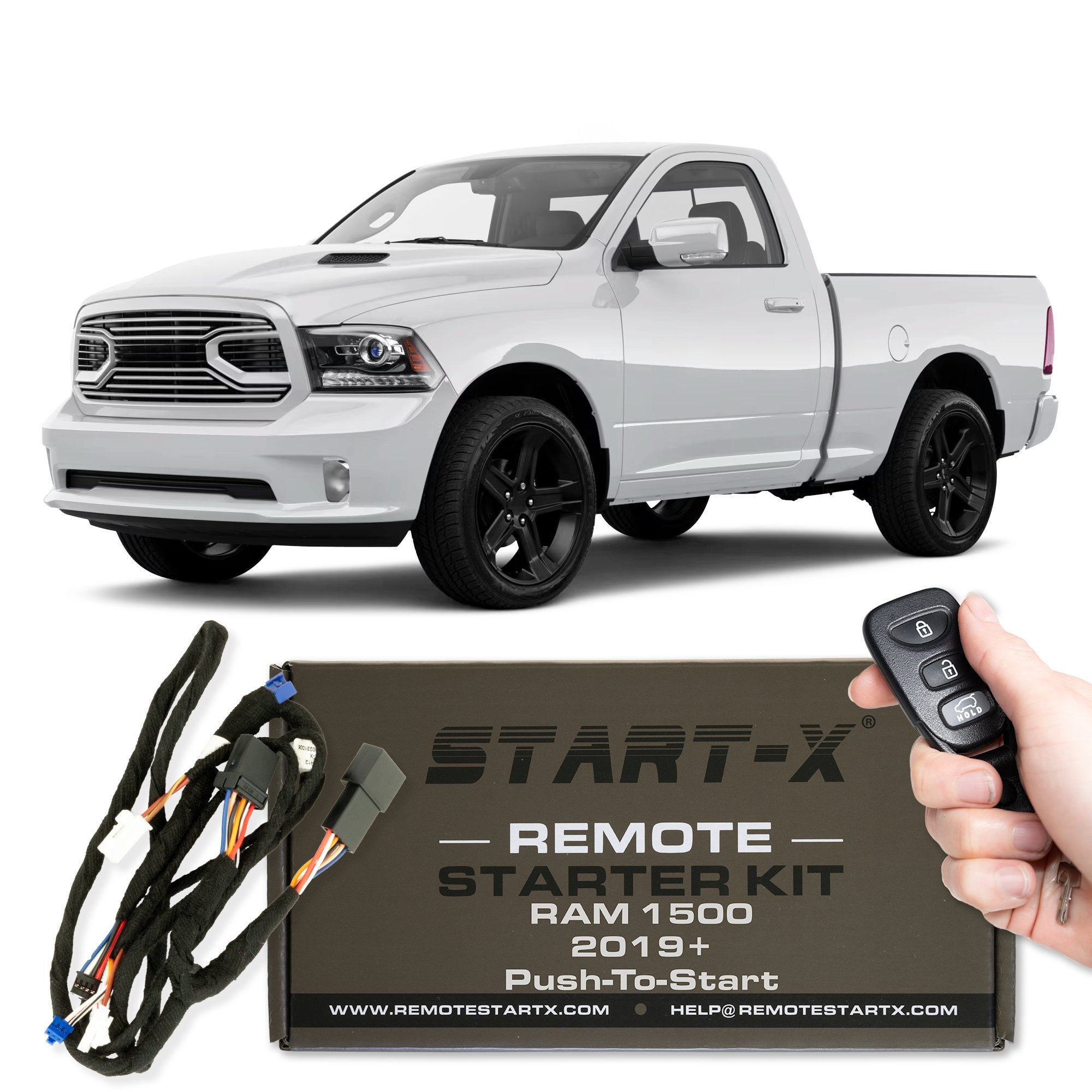 Start - X Plug N Play Remote Starter Kit for RAM 1500 (2019 - 2023) / Push to Start