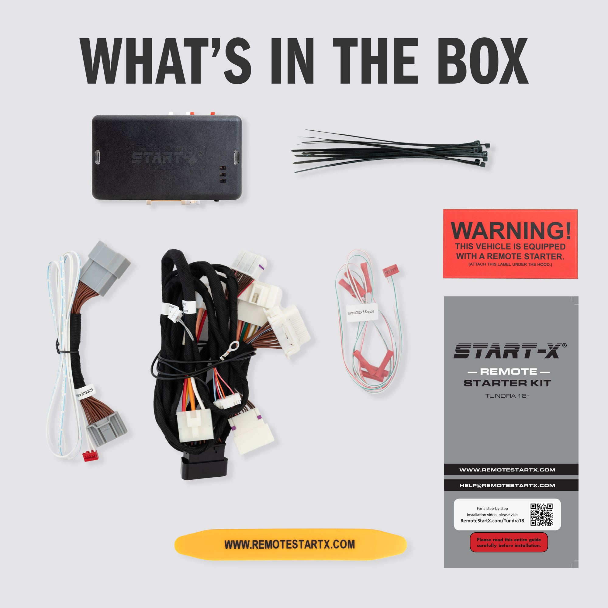 Start-X Plug N Play Remote Starter Kit for Toyota Tundra (2018-2021) / Key Start
