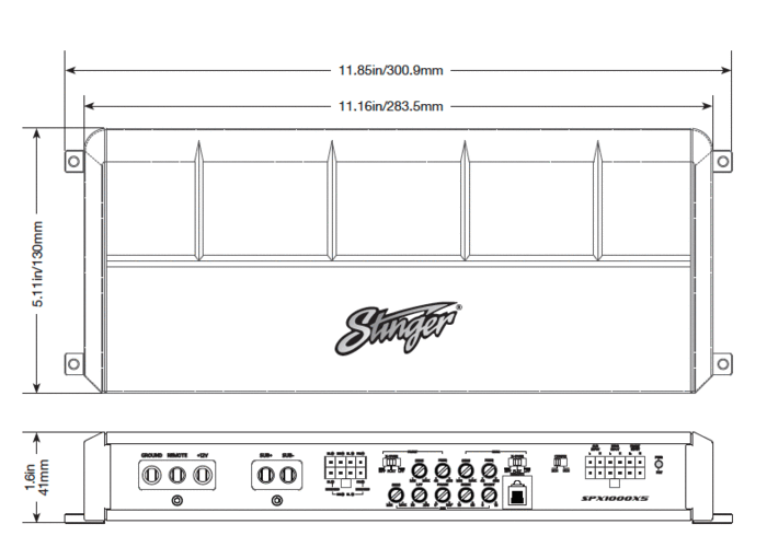 Stinger Marine & Power Sports Micro 5-Channel 1,000 Watt Amplifier