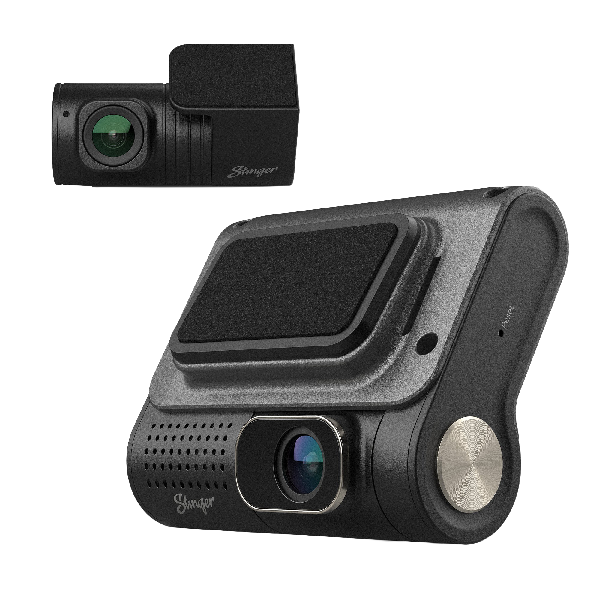 Stinger OPSIS™ Universal 2K Quad HD Front & FHD Rear Dash Camera