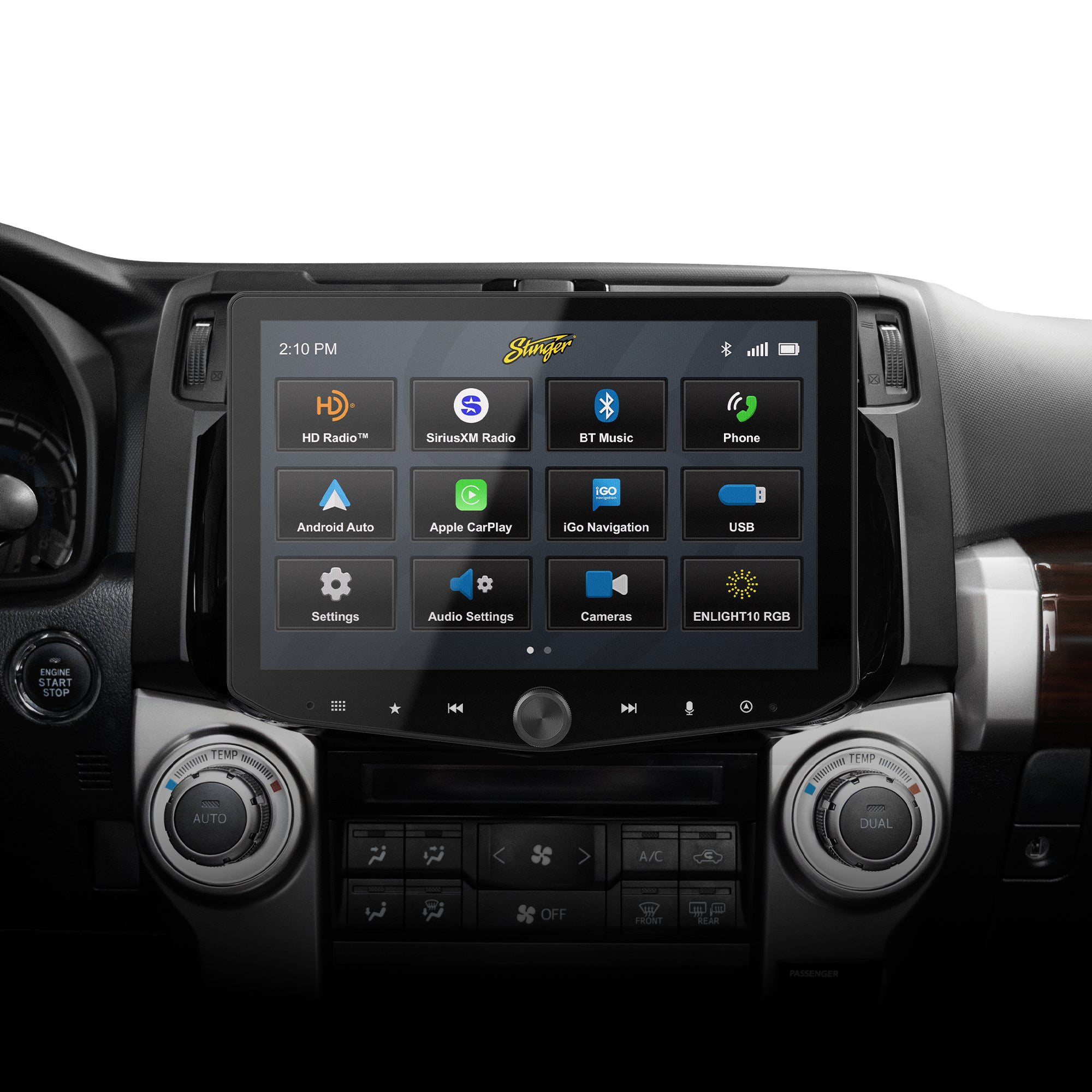 HORIZON10 Toyota 4Runner (2010-2024) 10" Plug-and-Play Radio Kit