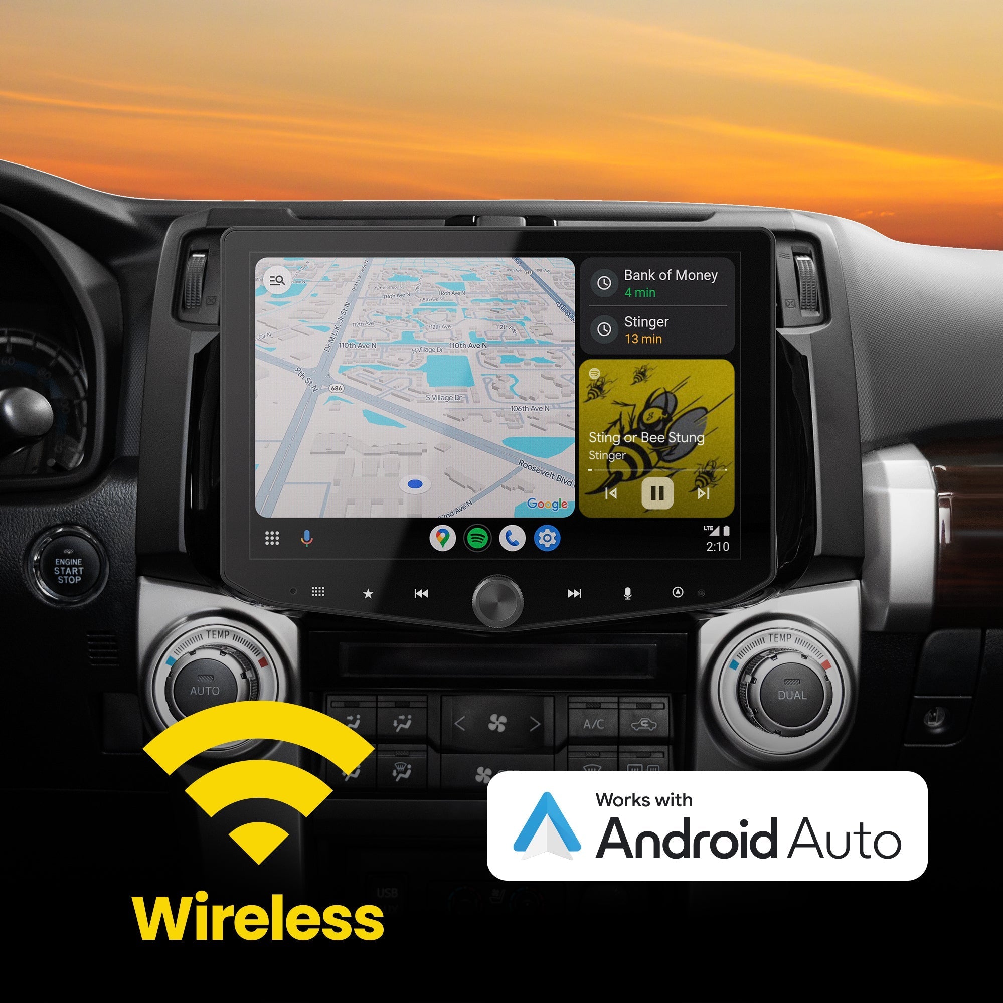 Toyota 4Runner (2010 - 2024) HORIZON10 10" Plug - and - Play Radio Kit