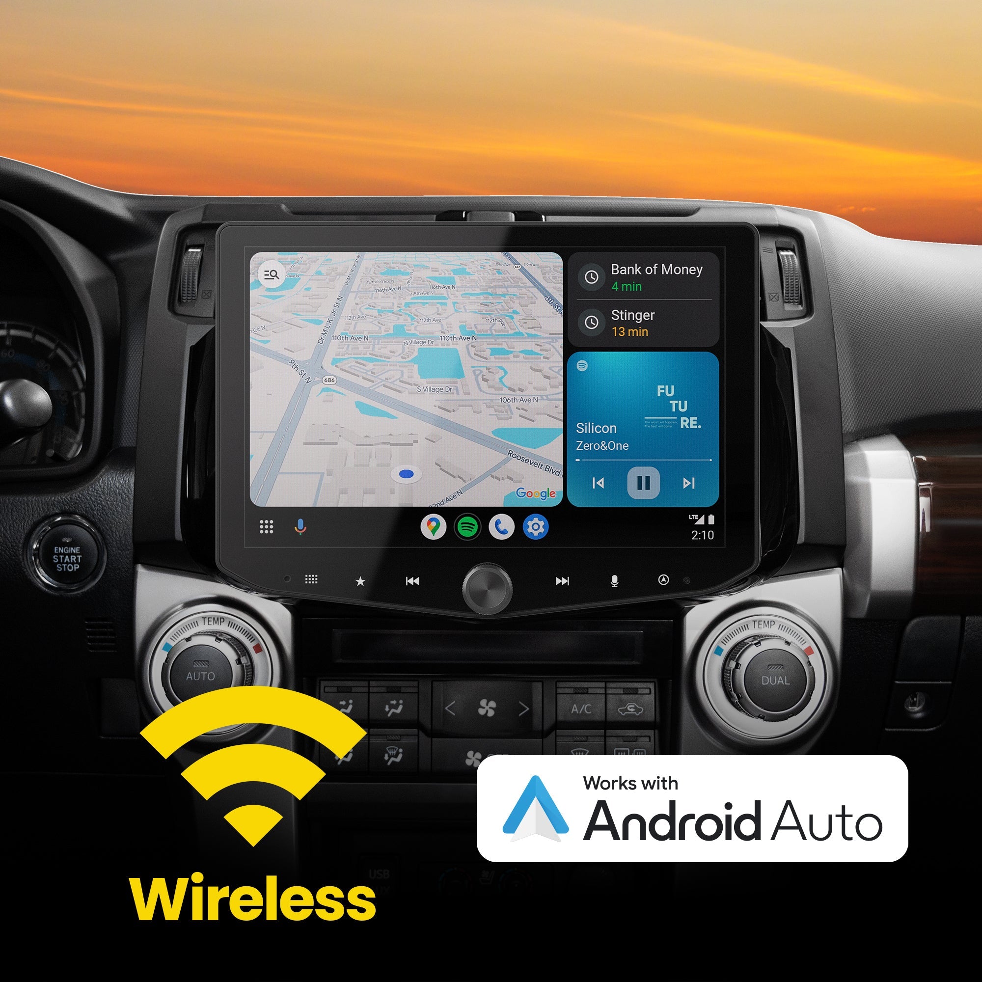 Toyota 4Runner (2010 - 2024) HORIZON10 10" Plug - and - Play Radio Kit