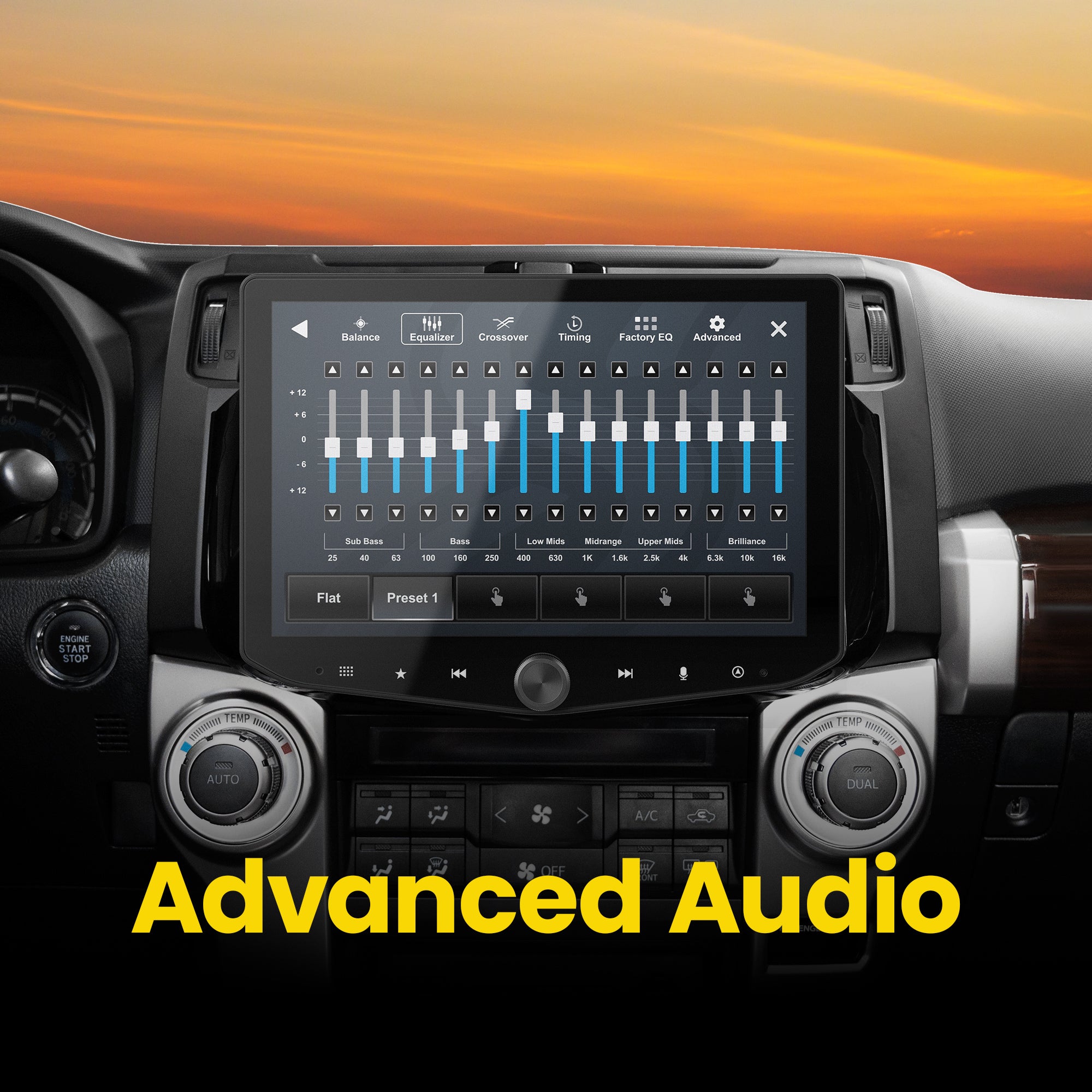 Toyota 4Runner (2010 - 2024) HORIZON10 10" Plug - and - Play Radio Kit