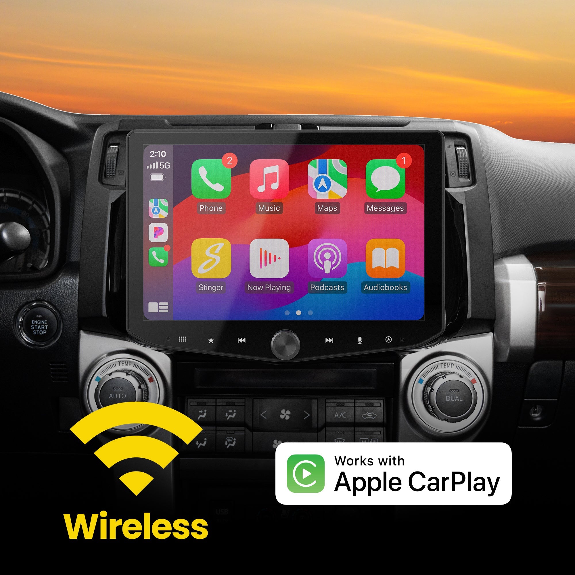 Toyota 4Runner (2010 - 2024) HORIZON10 10" Plug - and - Play Radio Kit