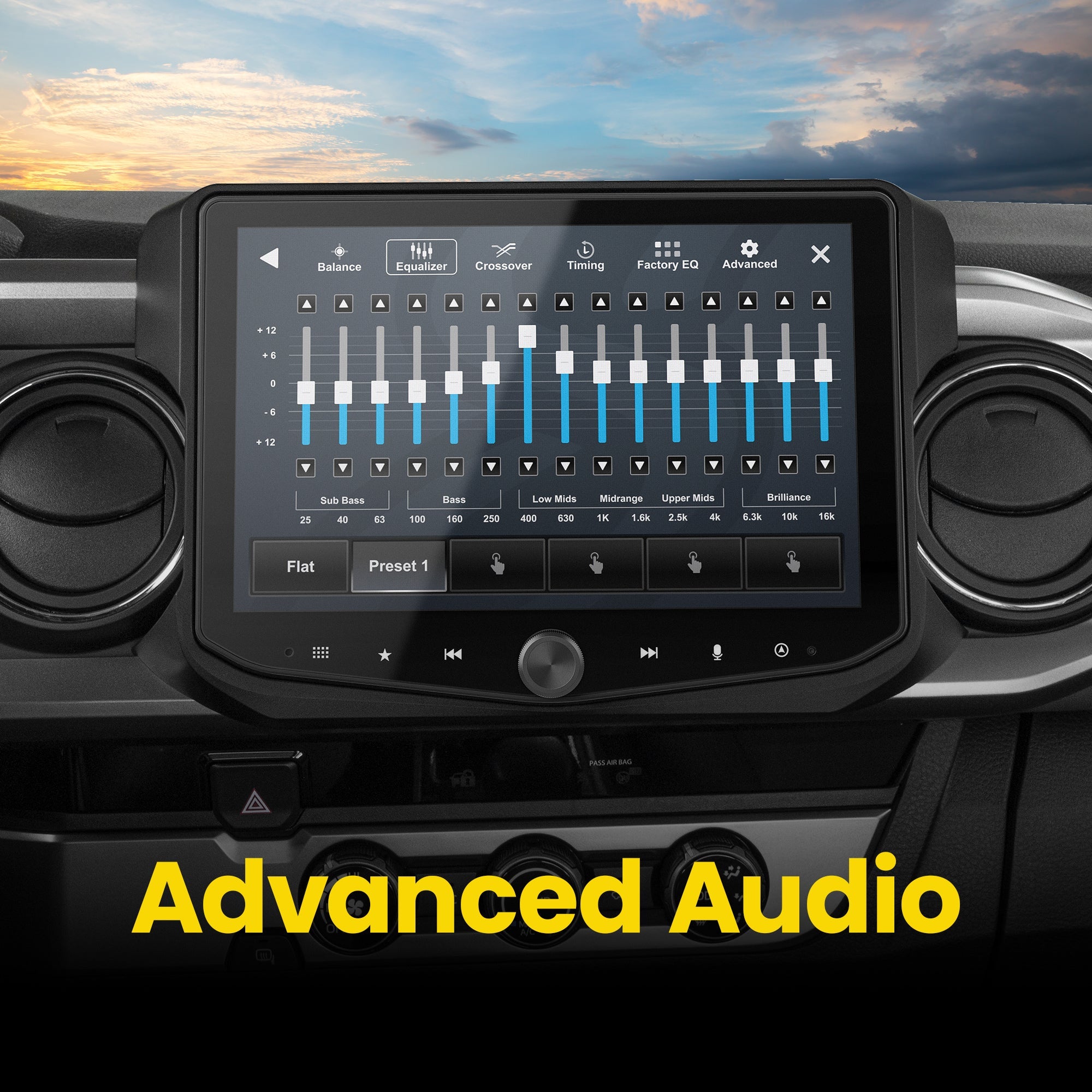 Toyota Tacoma (2016 - 2023) HORIZON10 10" Plug - and - Play Radio Kit