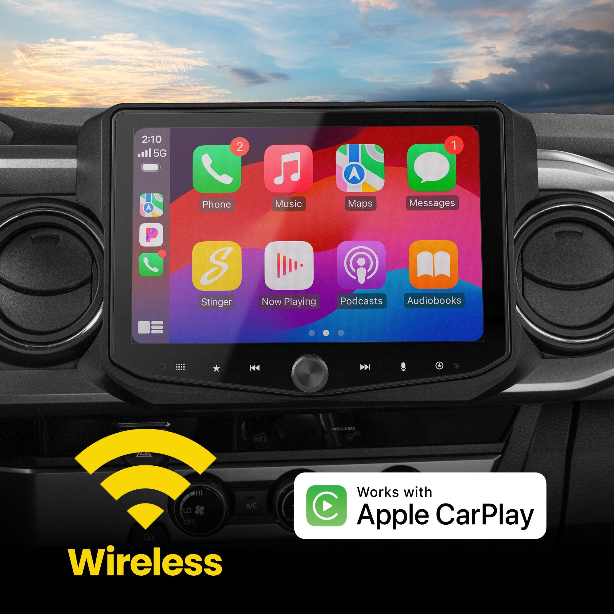 Toyota Tacoma (2016 - 2023) HORIZON10 10" Plug - and - Play Radio Kit