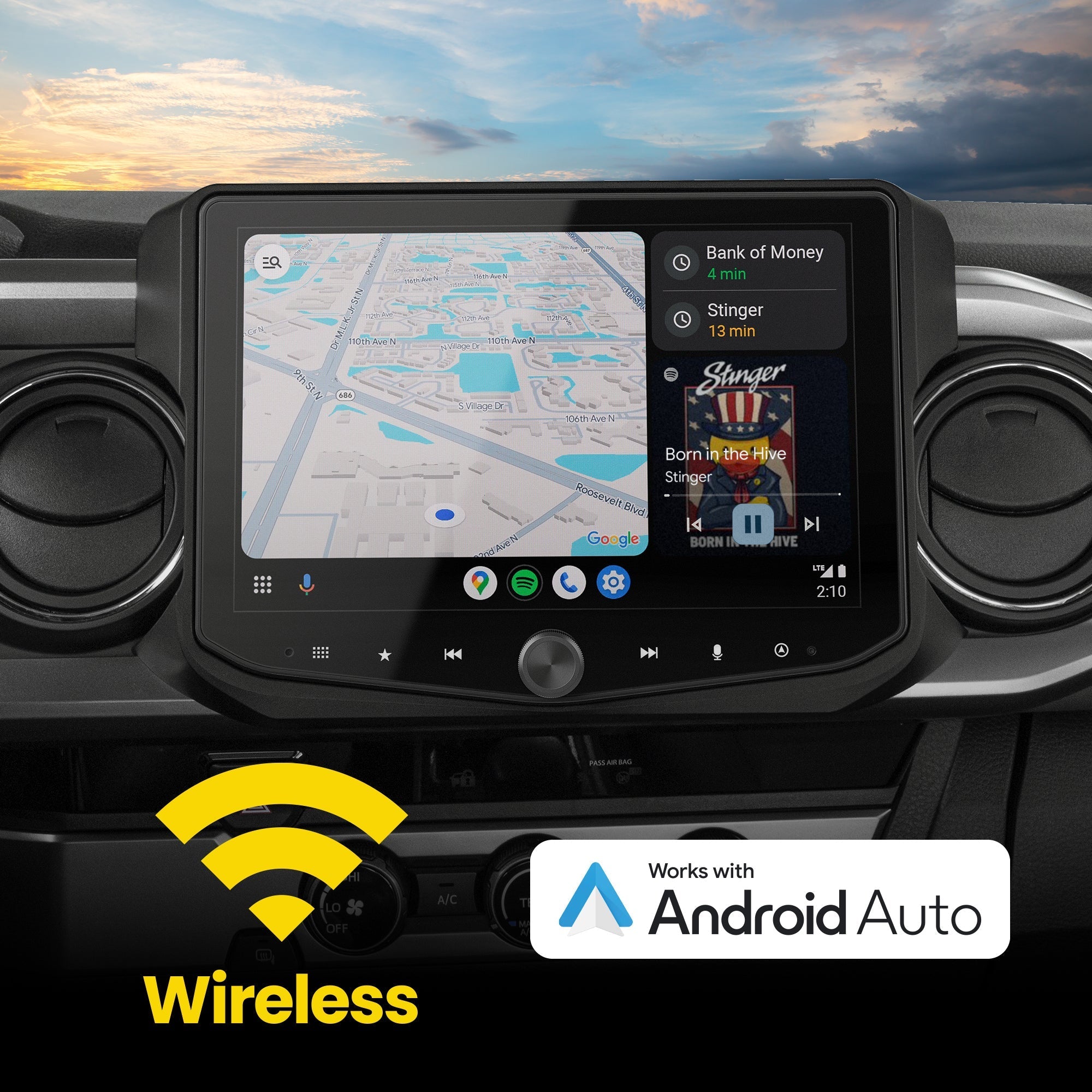 Toyota Tacoma (2016 - 2023) HORIZON10 10" Plug - and - Play Radio Kit