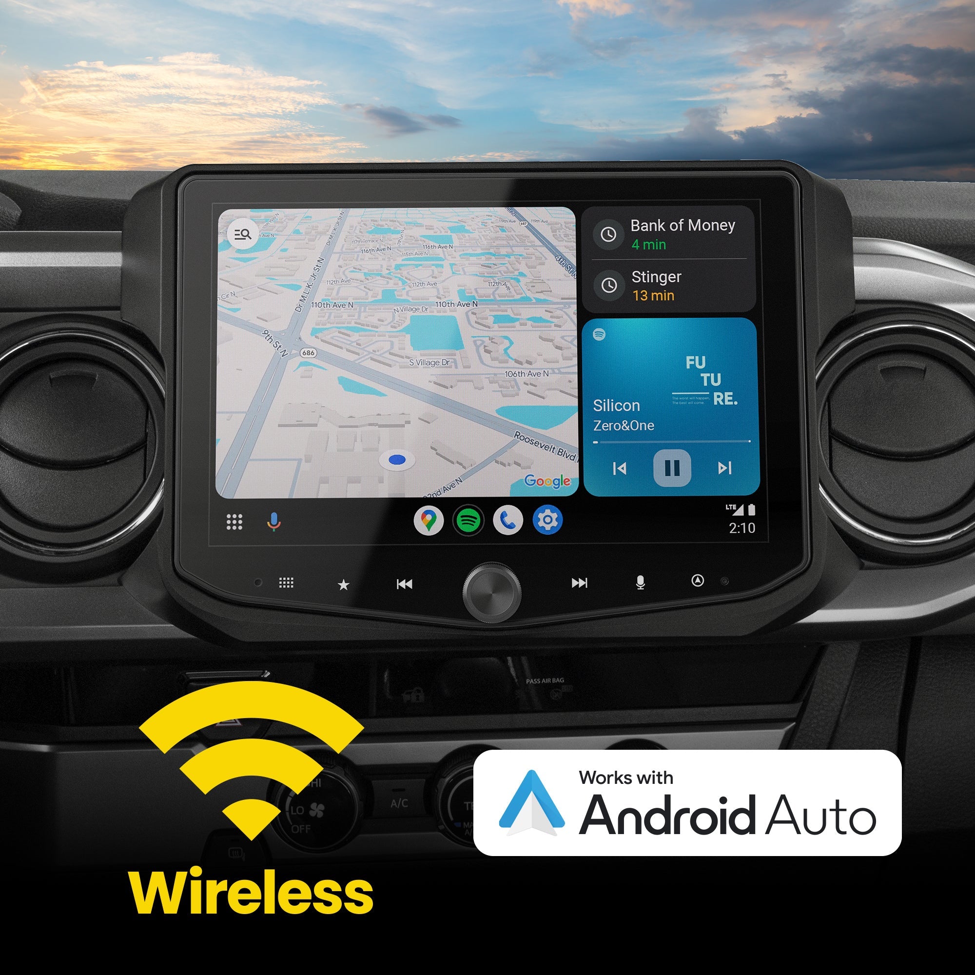 Toyota Tacoma (2016 - 2023) HORIZON10 10" Plug - and - Play Radio Kit