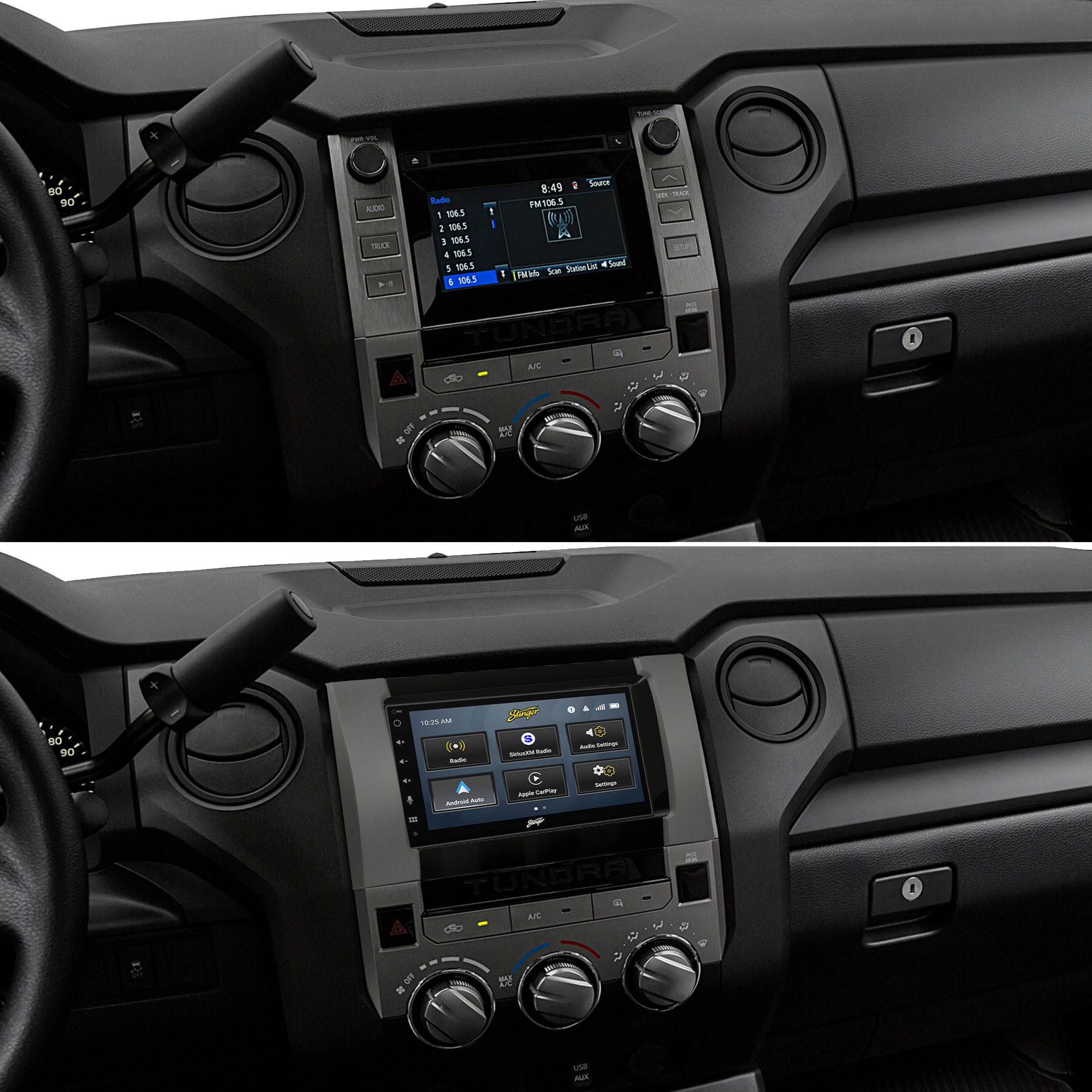 Toyota Tundra (2014-2019) Stinger 6.8" Double DIN Radio Kit