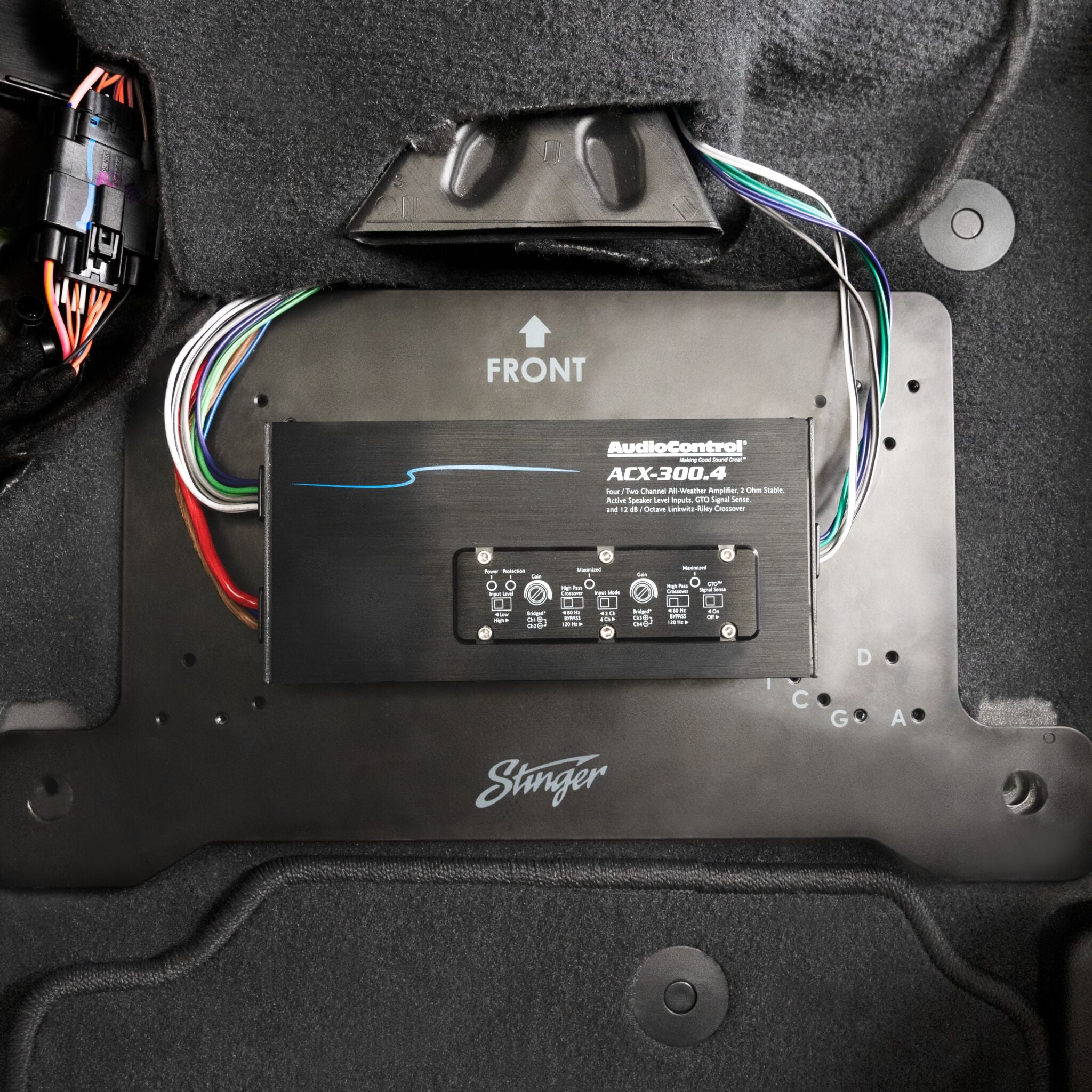 Under Seat Amplifier Mounting Bracket for Jeep Wrangler JL Unlimited (2018-2023) & Jeep Gladiator JT (2020-2023)